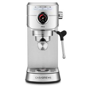 CASABREWS 5418 PRO Espresso Machine 20 Bar, Upgraded Espresso Maker with Powerful Steam Milk Frother, Stainless Steel Coffee Machine with Fast Heating System for Cappuccino, Latte, Silver - Retail: $180
