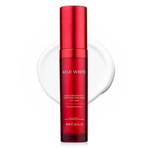 lot 16096 image: Koji White 2% Kojic Acid Serum  3% Tranexamic Acid, 5% Niacinamide  Hydrating Facial Soothing Moisturizer for Uneven Skin - Vegan Skin Care, Fragrance Free, Unscented for Sensitive Skin - 1.01 Fl Oz - Retail $22