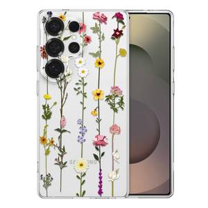 lot 16107 image: ZTOFERA Floral Case for Samsung Galaxy S25 Ultra 5G,Clear Cute Flower Pattern Case for Girls Women,Flexible Silicone Protective Slim Shockproof Bumper Phone Case for Galaxy S25 Ultra 6.9,Clear - Retail $10