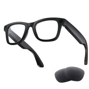 lot 16161 image: AMZISH AI Smart Glasses with Camera, 8MP HD Camera Glasses, 1080P Video Recording Sunglasses, Real Time Translation, Voice Assistant, Open-Ear Audio for Travel, Meetings & Vlogging