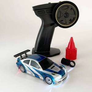 lot 16162 image: WPLDEWAN 143 RC Drift Car with Gyro Mini Drift RC Car 4WD Remote Control Sport Vehicle with Drifting and Racing Tires ESP Gyroscope Proportional Throttle Steering Indoor Hobby Toy RTR for Adult