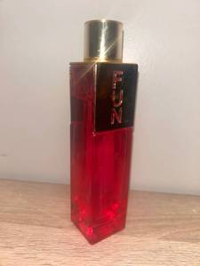 lot 19 image: FUN Perfume Red Glass Bottle - Retail $45