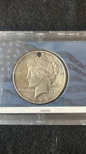 lot 56 image: 1924 Peace Silver Dollar