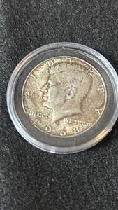 lot 63 image: 1968 Kennedy Half Dollar Mint Mark D 40 % silver  -
