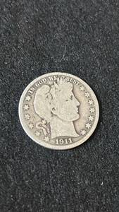lot 69 image: 1911 Barber Half Dollar Mint Mark S