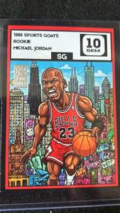 lot 92 image: 1986 Sports Goats Rookie Basketball Card #10 with .999 Silver - Retail $125