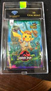 lot 97 image: Pikachu Jurassic Park Crossover Card BGS 10 - Retail $85