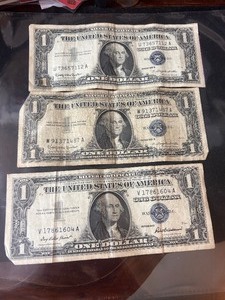 lot 108 image: 3 1957 Silver Notes