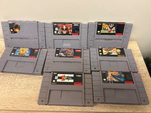 lot 111 image: Super Nintendo Games lot