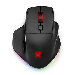 lot 35459 image: Redragon Large Wireless Gaming Mouse for Big Hands, Tri-Modes 2.4GBluetoothWired Rechargeable Ergo RGB Mouse with 2 Side Buttons, 6 Backlit Modes, Programmable Macro Gamer Mouse - Retail $24