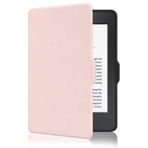 lot 35473 image: Case for 6 Kindle Paperwhite 5th6th7th Generation 2012-2017 Released(Model No. EY21 & DP75SDI), Premium Lightweight PU Leather Cover with Auto WakeSleep, Pink - Retail $16