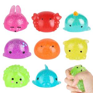 lot 35487 image: 8 Pcs Taba Squishy Toy Set, Squishy Pack Soft Rising Stress Relief Sensory Toys for Kids and Adults Anxiety Relief, Gifts for Kids, Party Favors - Retail $16