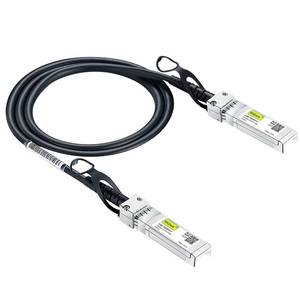 lot 35500 image: 10Gtek SFP DAC Twinax Cable, 10G SFP to SFP Direct Attach Copper Patch Passive Cable for Cisco SFP-H10GB-CU0.5M, Ubiquiti UniFi UC-DAC-SFP, TP-Link TL-SM5220-0.5M, Fortinet and More, 0.5-Meter - Retail $10