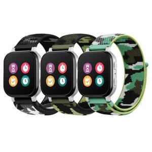 lot 35509 image: 3 Pack Kids Nylon Bands Compatible with Gizmo Watch 3 2 1Gabb Watch 3e 3 2 1Sync UP WatchCosmo Jr Track Watch, 20mm Hook & Loop Soft Breathable Velcro Watch Band for Boys & Girls - Retail $12