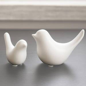 lot 35522 image: Small White Birds Statues Home Decor Modern Style Decorative Ornaments for Living Room Decor, Bedroom, Office Desktop, Cabinets (2Pcs White Birds) - Retail $10