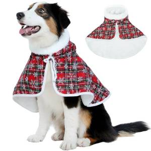 lot 35539 image: Dog Costume Christmas, Large Size, Winter-Warm, Morning Frost Walks, Quick-Potty, Easy Outing Prep, Xmas Dogs Capes - Retail $19