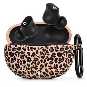 lot 35540 image: AIRSPO Case for Beats Studio BudsBeats Studio Buds Plus Case Cover 20212023 Silicone Floral Printed Protective Beats Studio Buds Earbuds Headphones Case Cover Skin with Keychain (KhakiLeopard) - Retail $13