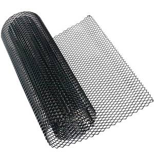 lot 35547 image: 40 x 13 inch Car Grill Mesh Sheet, Black Painted Aluminum Alloy Multifunctional Grille Mesh Roll, 6 x 12 mm Hexagon-Shape Grids - Retail $18