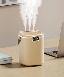lot 35564 image: Air Humidifier for Bedroom with Three Spray, 2L Quiet Cool Mist Humidifier for Plants Dorm Room Office Home Car Personal Humidificador with Top Water Inlet & 4 Mist Modes & Night Light