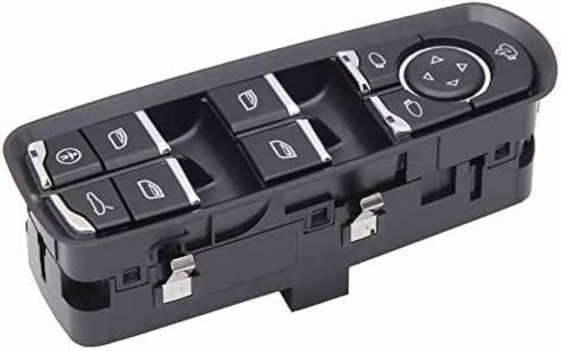 lot 25481 image: Driver Left Door Window Switch Fits for Porsche Cayenne (21-11)  Porsche Macan (22-15)  Porsche Panamera (16-14), (12-11) 7PP959858 DWS2234 - Retail $25