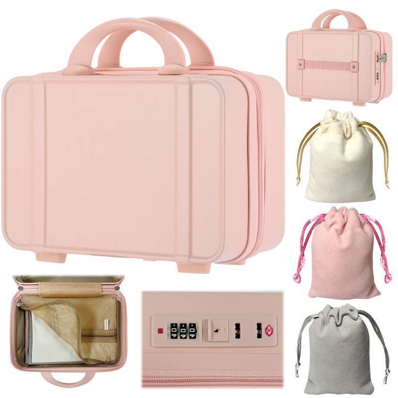 lot 25580 image: Game Toy Storage Organizer Case Box and Toy Storage Bags, Reusable Discreet Lockable Toy Organizer Case with Zipper Lid. TWO SIDES NEAR BOTTOM HAVE SMALL DENTS. - Retail $31
