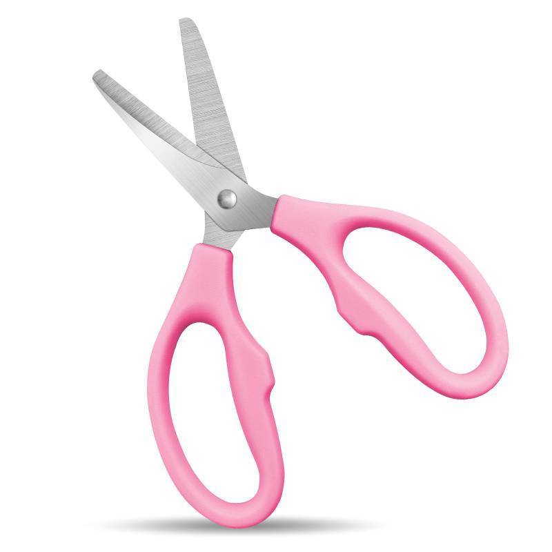 lot 25630 image: Pink Scissors for School Multipurpose Stylish 5 inch - Comfort Grip - Stainless Steel - Scissors with Home - Office - for Cutting Paper - Open Envelopes - Cut Tape - Retail $7