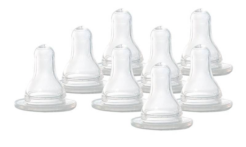 lot 15240 image: Evenflo Classic Nipples, Slow Flow 0-3 months 4 ea (Pack of 2) - Retail $14