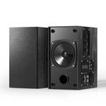 30W X 2 Powered Bookshelf Speakers - 3.5-RCA Input for Turntable, TV, PC, Record Player Speakers with 4 Inch Woofer & Wall Mounted - Retail: $50