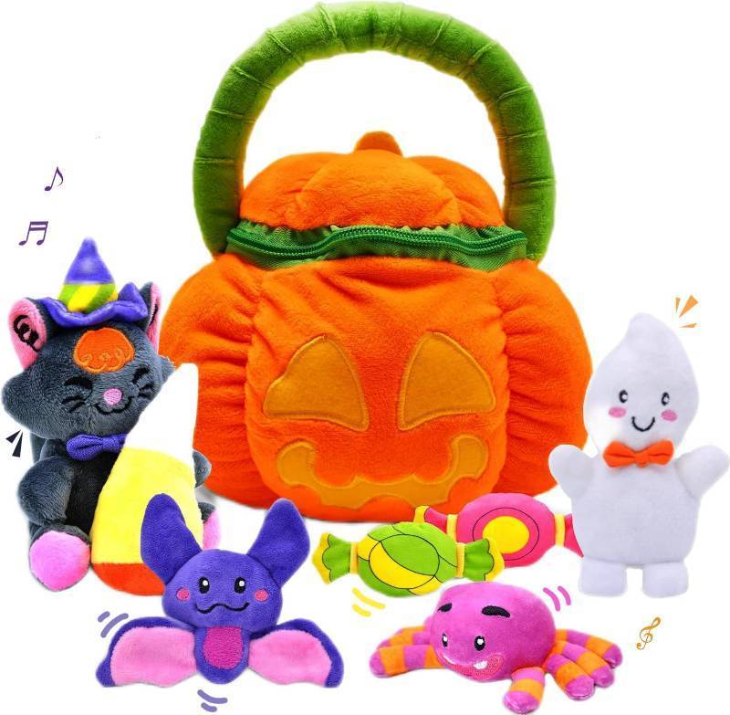 lot 61967 image: Babys Pumpkin Halloween Playset with 8 Fun Play Pieces, Halloween Theme Decoration, School Classroom Supply, Party Favor Supplies, Goodie Bags Stuffers Fillers, Toy and Prizes, Treats Gifts