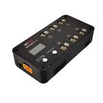 V3 6 Ports 1S LiPo Battery Storage Charger and Discharger with LCD Display Tiny Whoop Charger with PH2.0 and BT2.0 Connectors - Retail: $33