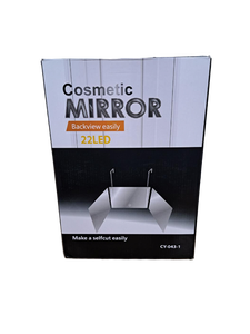 lot 4794 image: LED Cosmetic Mirror with Back View Feature Make Self Cut Easily (See Details)
