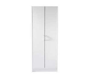 lot 6067 image: VEVOR Kitchen Pantry Cabinet, 60 Tall Food Pantry Storage Cabinet, 110LBS Freestanding Storage Cabinet Cupboard with 3 Shelves (2 Adjustable), Engineered Wood Utility Pantry for Kitchen, Dining Room - Retail $120