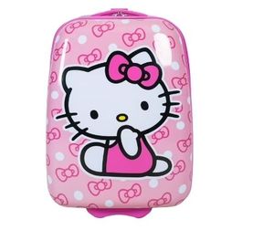 lot 6078 image: Sanrio Hello Kitty Kids 16 Carry On Harside Luggage Spinner - Pink