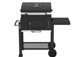 lot 6088 image: Expert Grill Charcoal Grill, 24 Inch Heavy Duty Charcoal Grill with Wheels, Black (See Details) - Retail $124