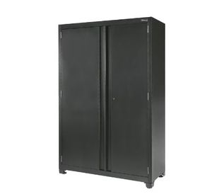 WORKPRO 48-inch Heavy-Duty Garage Storage Cabinet, 3 Shelves, Black, Metal - Retail: $499