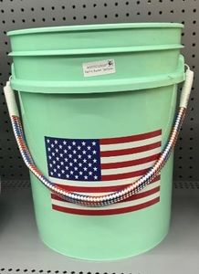 lot 6093 image: Pack of 2, Patriot Bucket-Seafoam