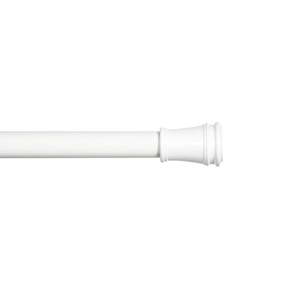 lot 6097 image: Kenney Rogers 58  Twist & Fit No Tools Adjustable Tension Window Curtain Rod 28-48  White
