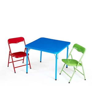 lot 6103 image: Heritage Club 3 Piece Table and Chair Set  Primary  24  L x 24  W x 18.5  H - Retail $50