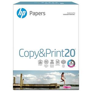 lot 6126 image: HP Printer Paper. Copy & Print 20lb  8.5x11 92 Bright 1 Ream 400 Sheets