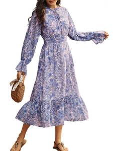 lot 10058 image: Long Sleeve Flowy Casual Paisley  XL