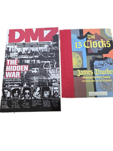 lot 10071 image: DMZ The Hidden War & The 13 Clocks Book Bundle