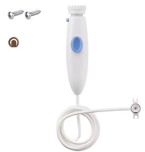 lot 10072 image: Replacement Hose and Handle Parts Compatible with Waterpik Water Flosser WP-100 WP-140 WP-150 WP-900 Series Oral Irrigator, Plastic Handle, Oral Hygiene Accessories (Pause Button)
