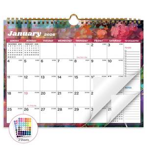 lot 10100 image: 6 Count XISIDO 2026 Calendar, 2026 Wall Calendar, 18 Month Wall Calendar 2026-2027