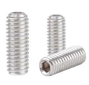 lot 10105 image: M10-1.5x40mm Hex Socket Set Grub Screws,Headless Cup Point,Flat Point Grub Bolt,Internal Hex Drive,304 Stainless Steel,Headless Concave End,Metric External Thread,for Towel Rack Door Knob,Pack of 8