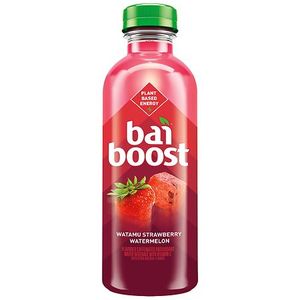 lot 10368 image: 12 Pack Bai Enhanced Water Watamu Strawberry Watermelon - 18.0 fl oz (Best By 10.16.2026)