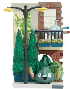 lot 10390 image: Pokemon City Street Environment - 6 inch Multi-Level Display Set with Two 2 inch Battle Figures