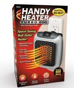 lot 15373 image: Handy Heater Turbo 800 Plug-in Space Heater