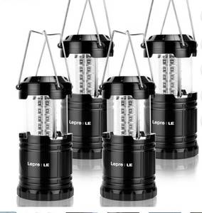 lot 15400 image: Lepro LED Camping Lantern 4-Pack Set