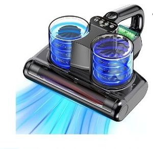 lot 16818 image: Mattress Vacuum Cleaner Cordless Bed Vacuum with 16Kpa Suction 253.7nm UV-C Light, Ultrasonic Technology, HEPA Filtration, Built-in 42500 mAh Battery, HighLow Dual Modes, Replacement Filter Included - Retail $50
