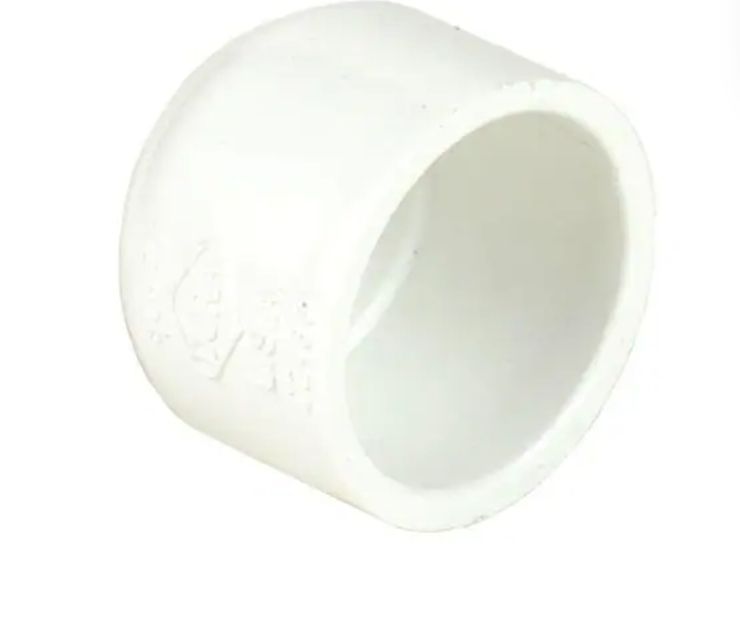 lot 30166 image: Pack of 3 ,5 in. Schedule 40 PVC Slip Cap 5 unit - Retail $240